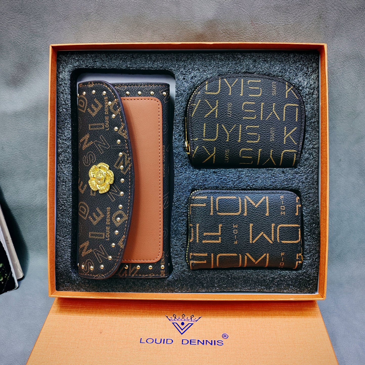 Cool Attractive Three-piece Gift Box Sets Ladies Wallets