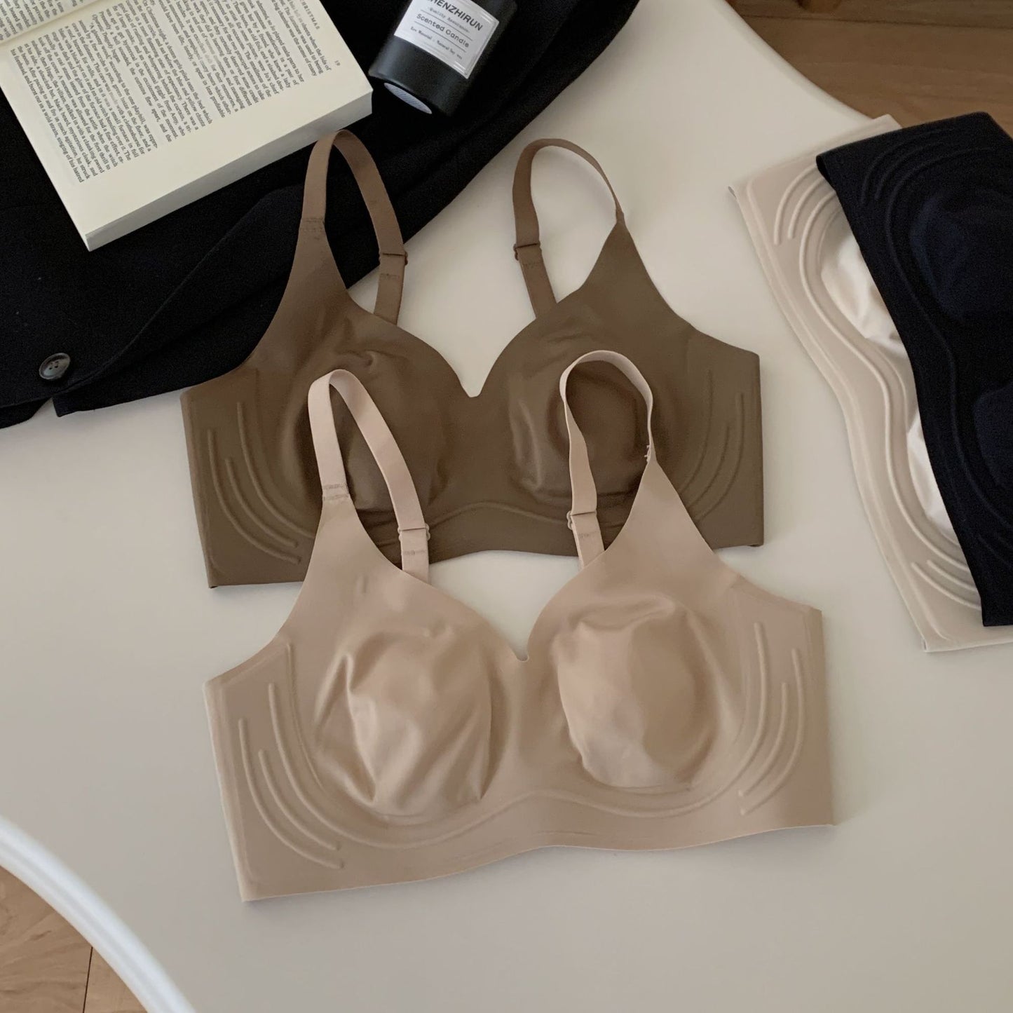 Women's Mug Underwear Big Chest Small Thin Breathable Everyday Bras