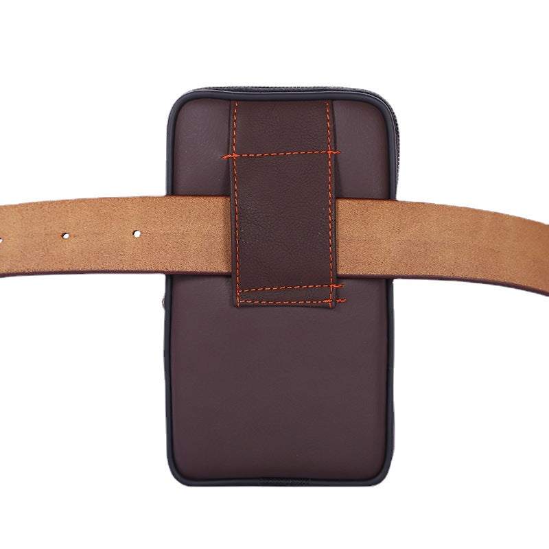 Men's Multifunctional Change Business Mobile Wear Vertical Men's Waist Packs
