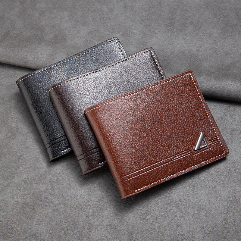 Men's Short Male Youth Business Soft Leather Trendy Men's Wallet