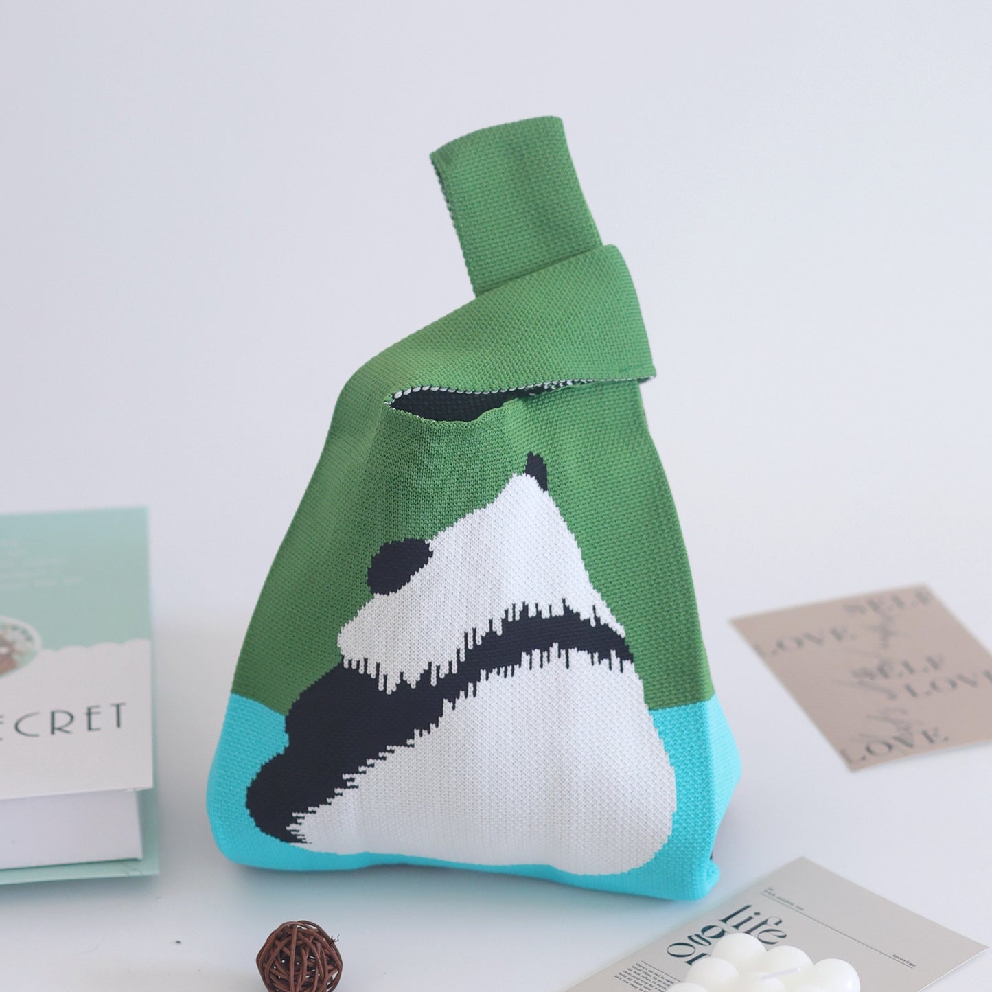 Unique Women's Knitted Woven Vest Simple Handbags