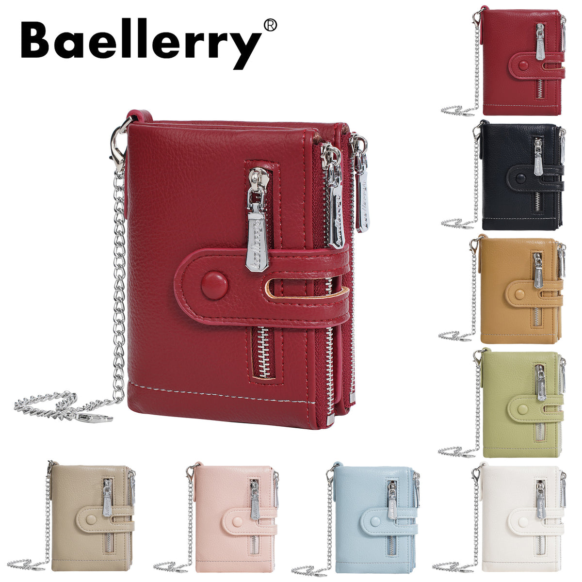 Women's Multiple Slots High-grade Multifunctional Zipper For Ladies Wallet