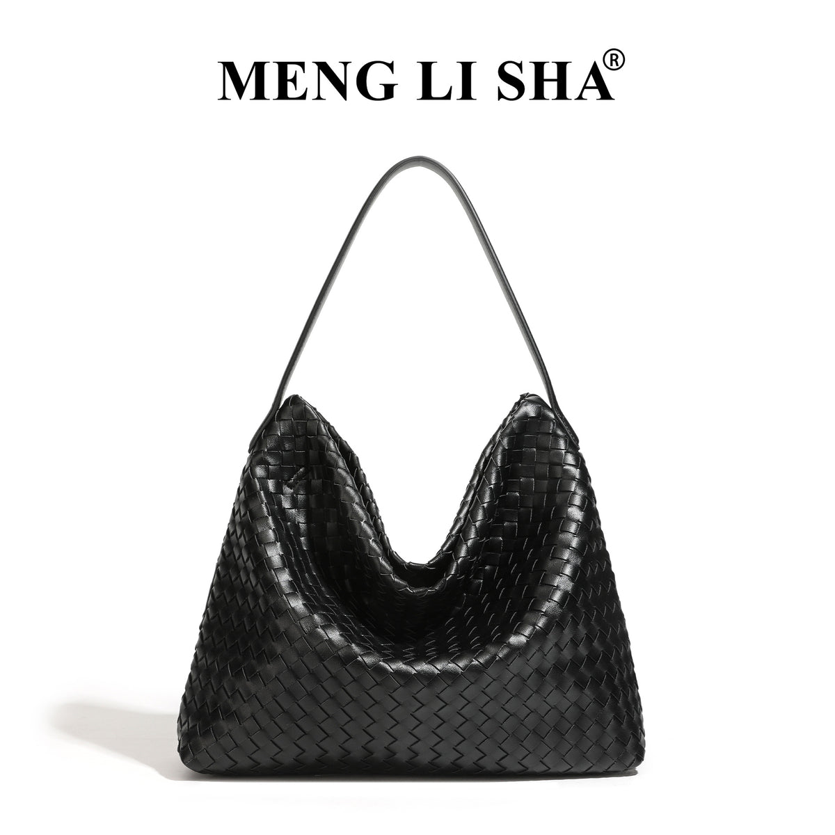 Korean Style Retro Trendy Large Capacity Hand-woven Commuter Women's Shoulder Bag