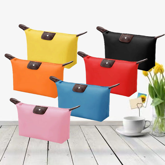 Candy Color Folding Mummy Dumpling Shape Cosmetic Bags