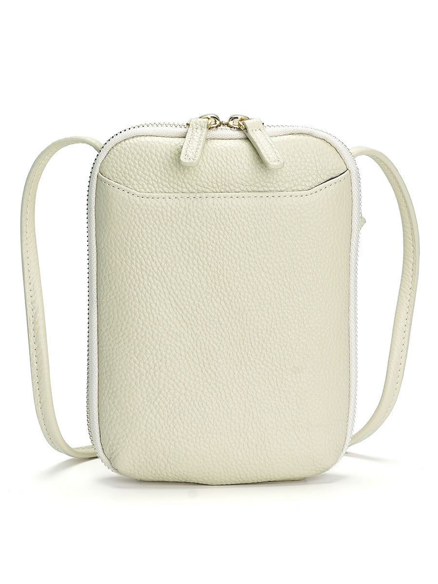 Women's Female Niche Leather Trend Simple Slung Bags