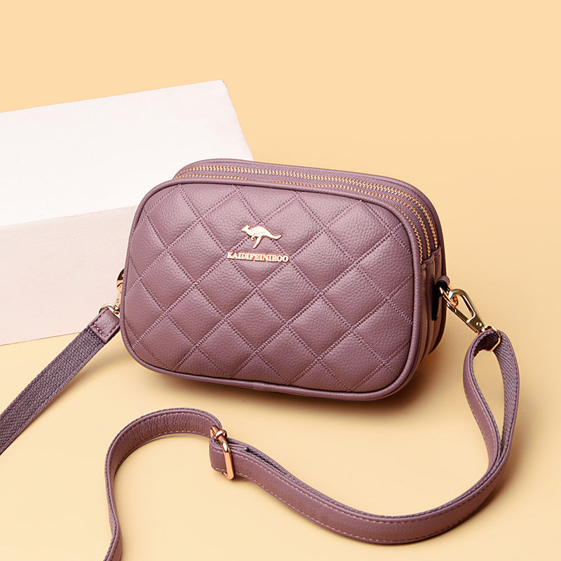 Stylish Women's Fashion Diamond Embroidery Thread Shoulder Bags
