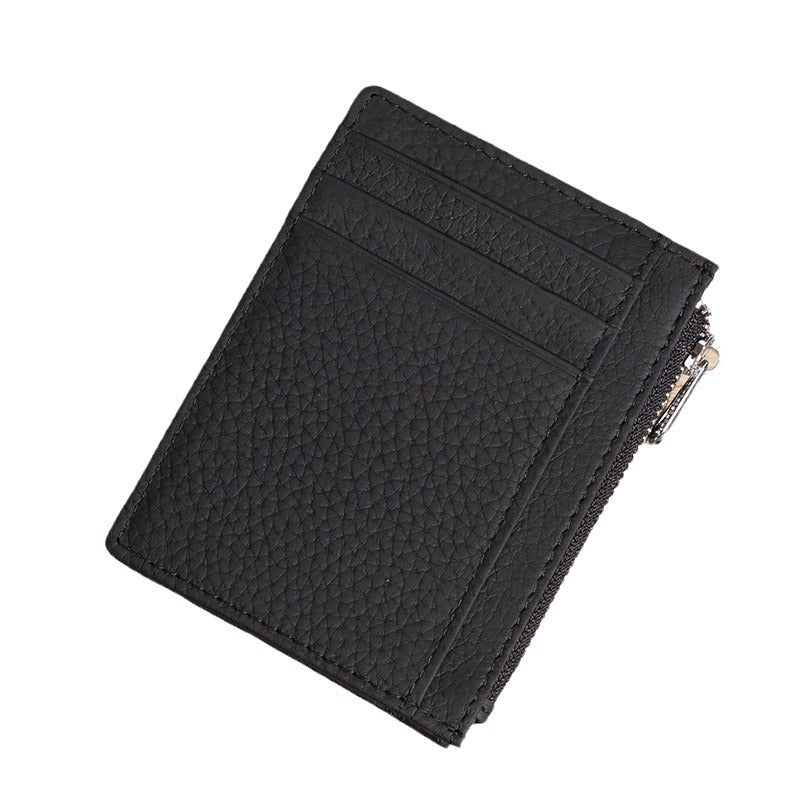 Women's & Men's & Leather Bus Credit Document License Card Holder