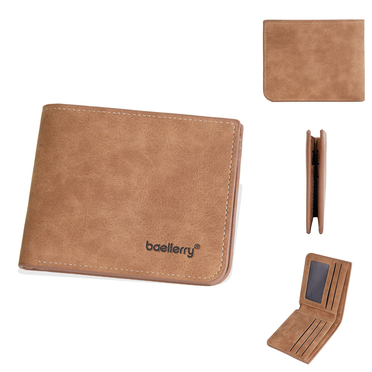 Men's Minimalist Multiple Slots Two Fold Horizontal Men's Wallet