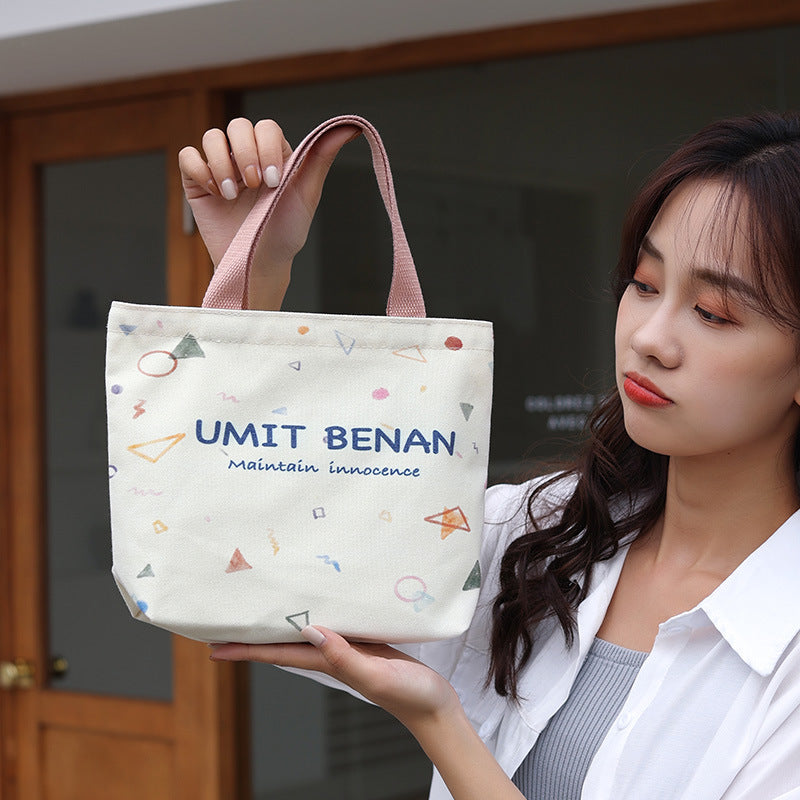 Women's Canvas Lunch Hand Holding Gift Handbags