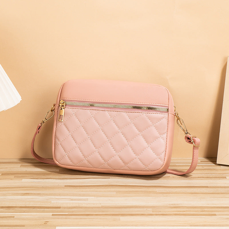 Women's Fashion Leisure Commute Diamond Pattern Women's Shoulder Bag
