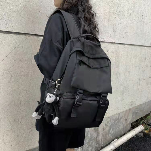 Women's Summer Preppy Style Fresh Pure Color Backpacks