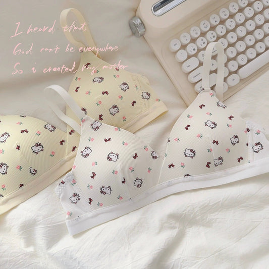Traceless Underwear Wireless Female Triangle Cup Everyday Bras
