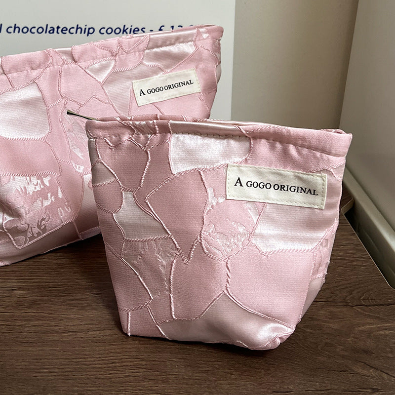 Portable Out Toiletry Canvas Liner Underwear Makeup Bag