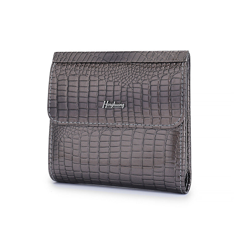 Multifunctional Short Genuine Leather Multiple Slots Ladies Wallet