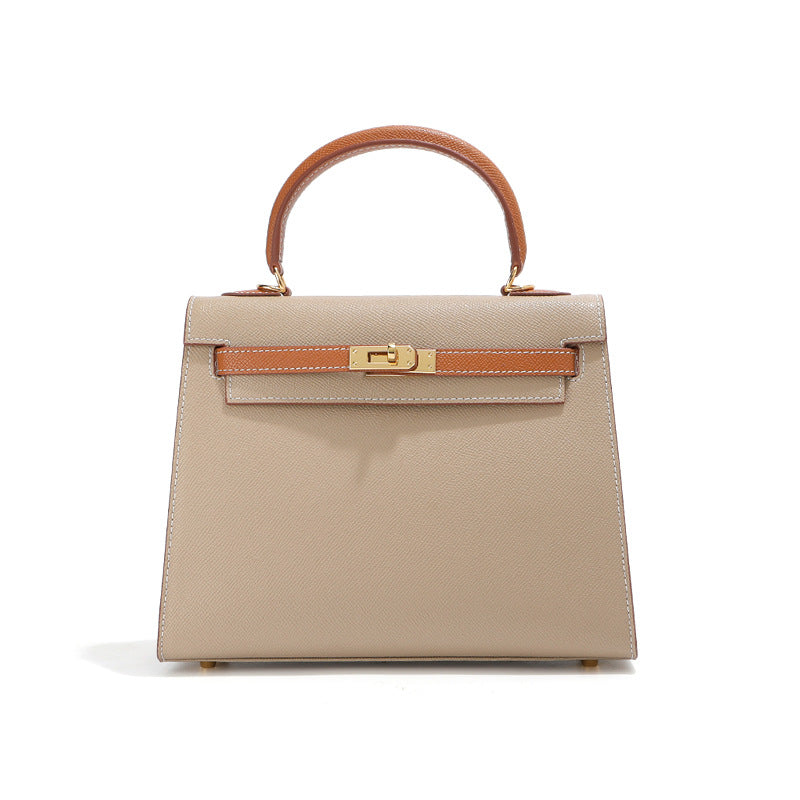 Women's Second Generation Kelly Cowhide Palm Print High-grade Women's Shoulder Bag