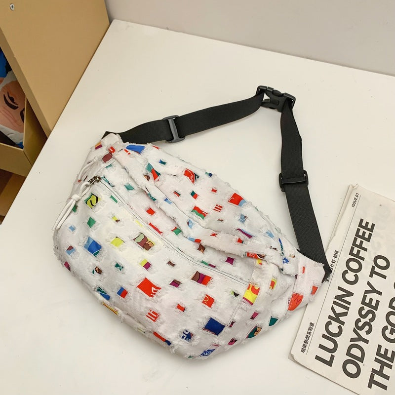 Women's & Men's & Color Plaid Texture Large Capacity Trend Bags