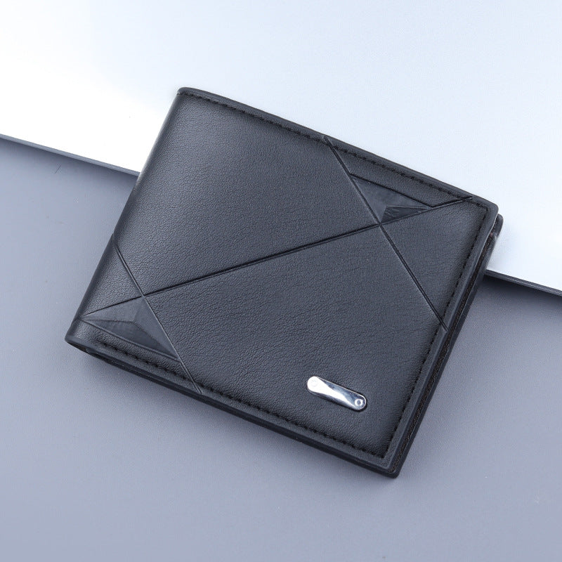 Men's Short Integrated Folding Large Capacity Men's Wallets