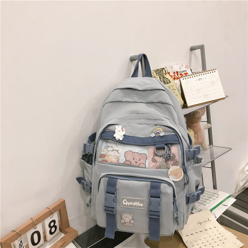 Women's Summer Unisex Korean Style College Backpacks