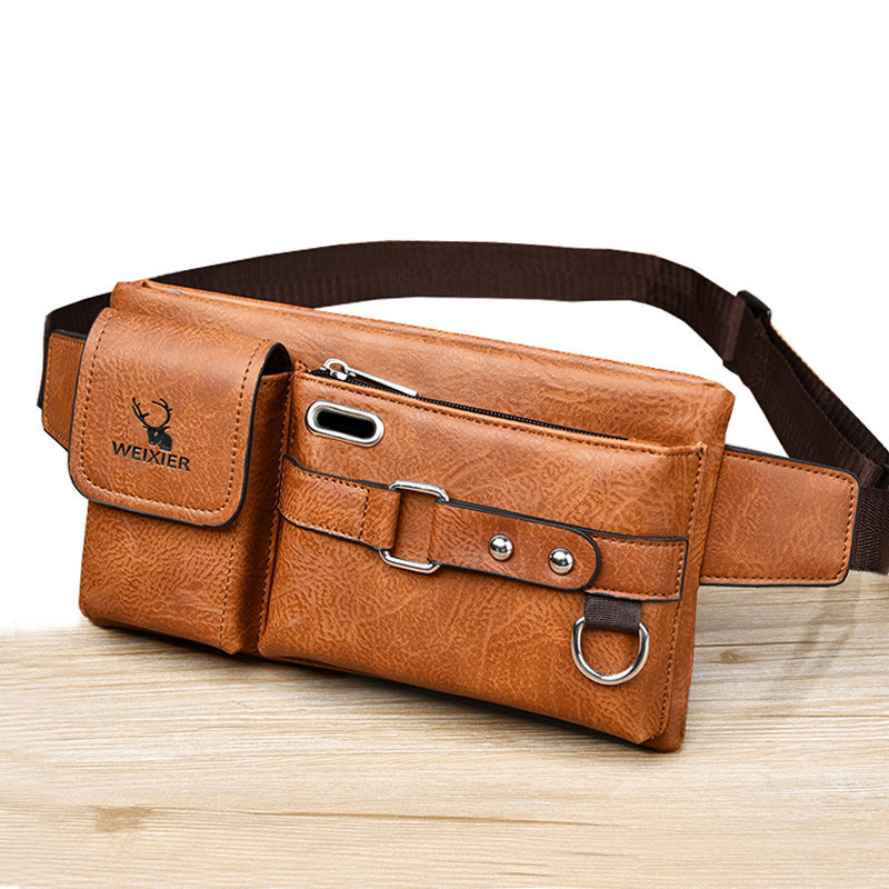Stylish Men's Tactics Mobile Multifunctional Horizontal Men's Waist Packs