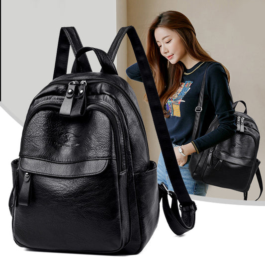Women's For Trendy Korean Versatile Fashion Soft Backpacks
