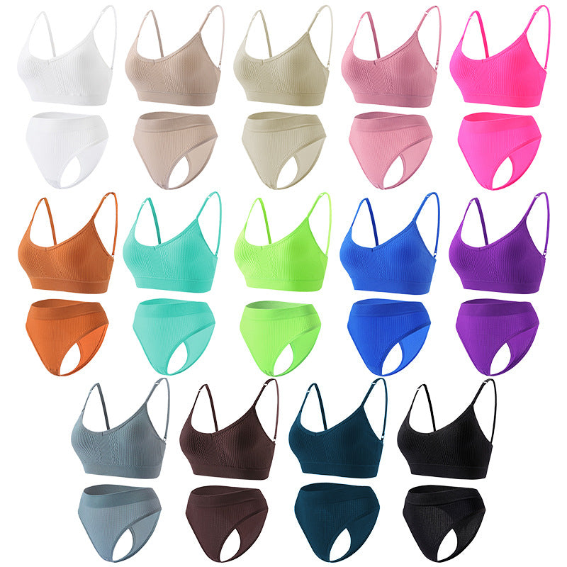 Women's Thin Wireless Push Up Comfort Beauty Lingerie Sets