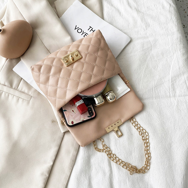 Women's Fashion Rhombus Embroidered Elegant Graceful Women's Shoulder Bag