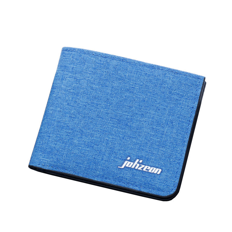 Men's Short Canvas Multiple Slots Can Hold Men's Wallets