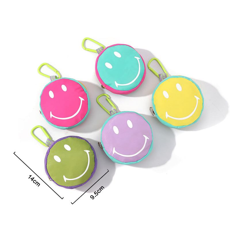 Women's & Men's Cartoon Candy Color Smiling Face Mini Coin Purses