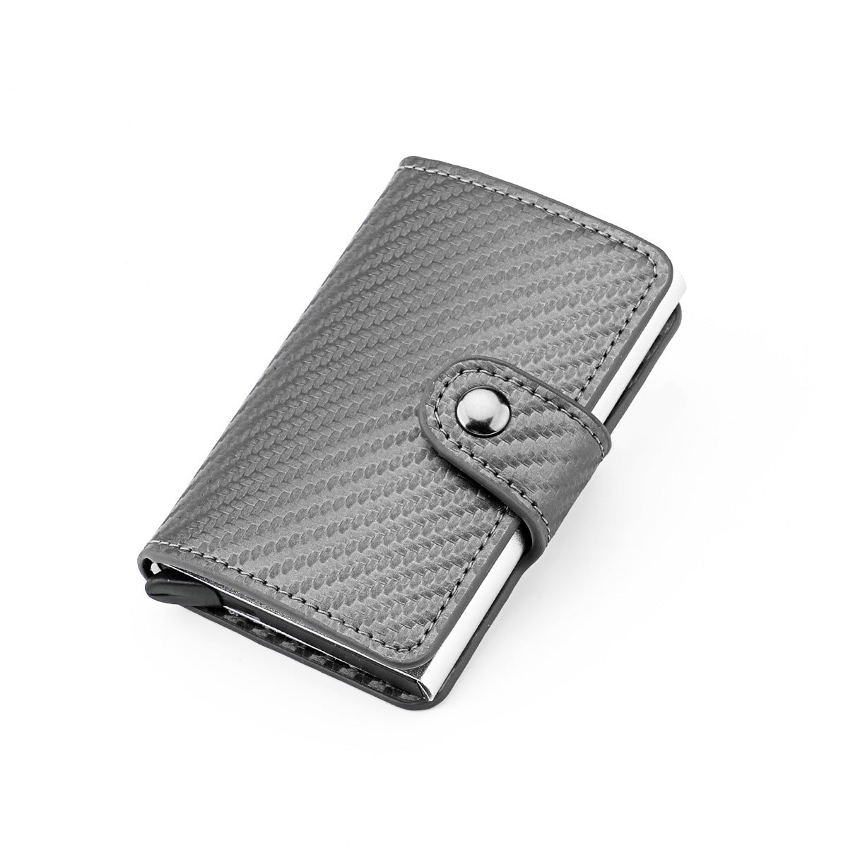 Men's Box Shielded Swiping Slim Credit Alloy Card Holder
