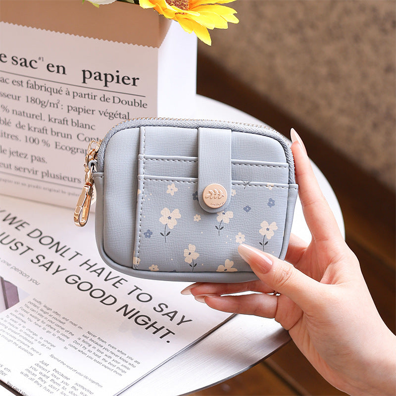 Women's Hobo Leather Short Minimalist Fashionable Printed Ladies Wallet
