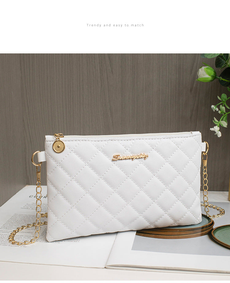 Classy Charming Women's Rhombus Chain Embroidered Women's Shoulder Bag
