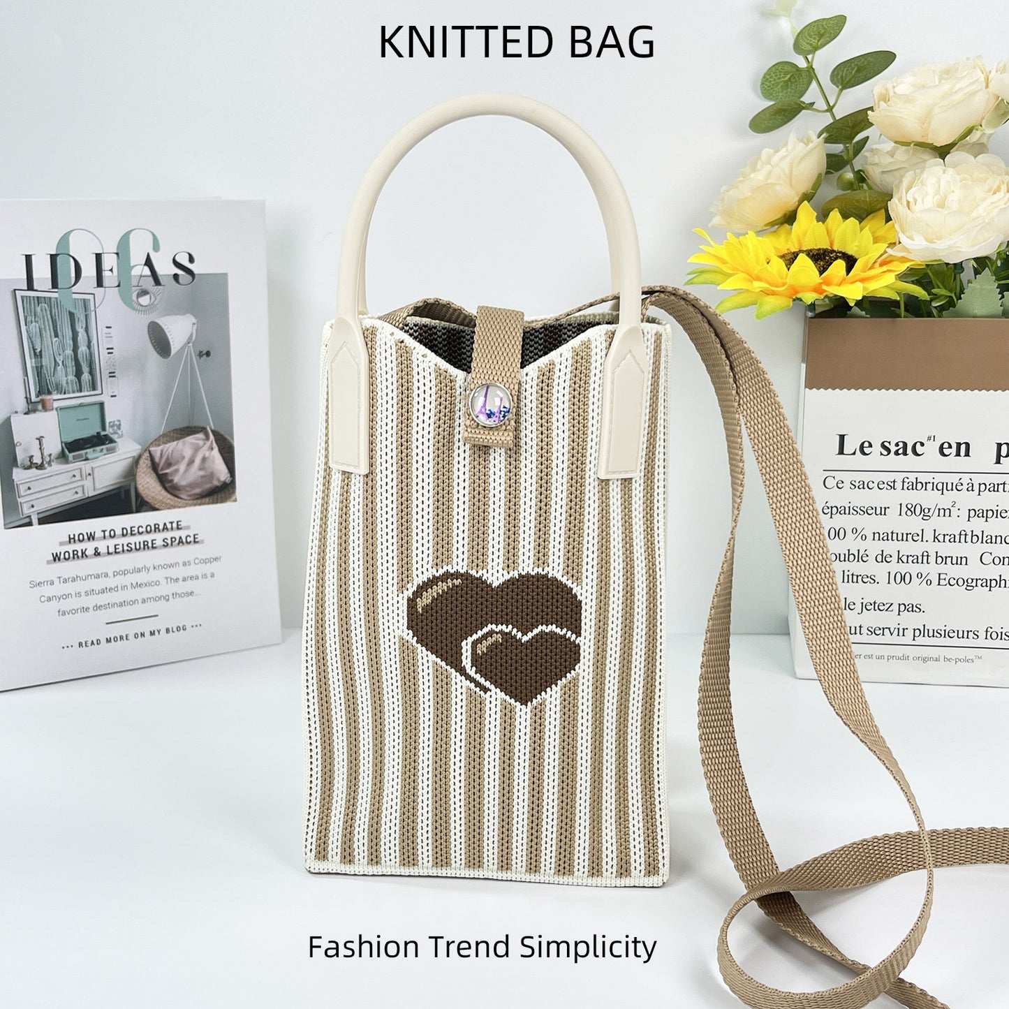 Pretty Knitted Mobile Mason Korean Mini Bags