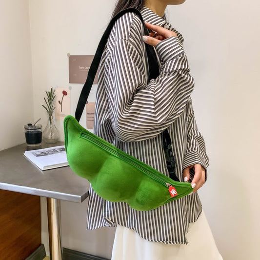 Women's Design Bean-shaped Pendant Large Capacity Personality Crossbody Bags