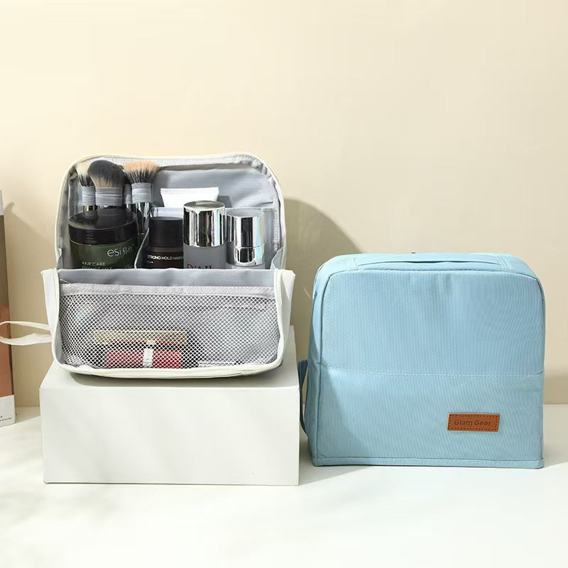 Vertical Large Capacity Portable Storage Wash Makeup Bag