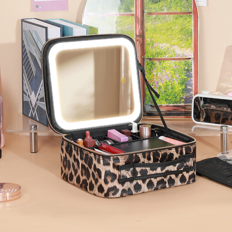Large Capacity Skin Care Cosmetics Storage Box Portable With Makeup Bag