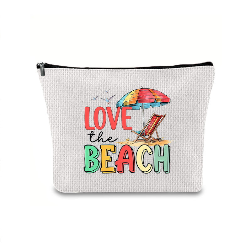Printing Buggy Large Capacity Simple Zipper Makeup Bag