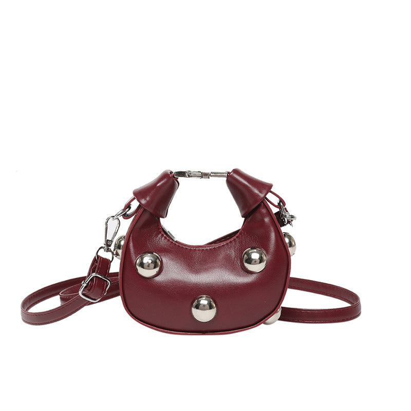 Women's Hot Style Rivet Simple Western Trend Women's Shoulder Bag