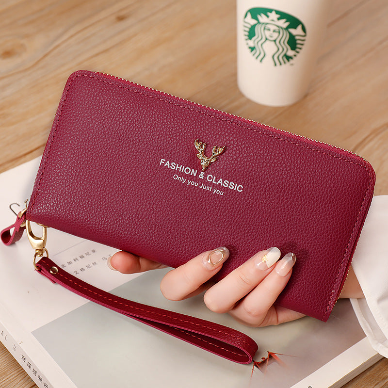 Women's Long Zipper Large Capacity High Sense Ladies Wallets