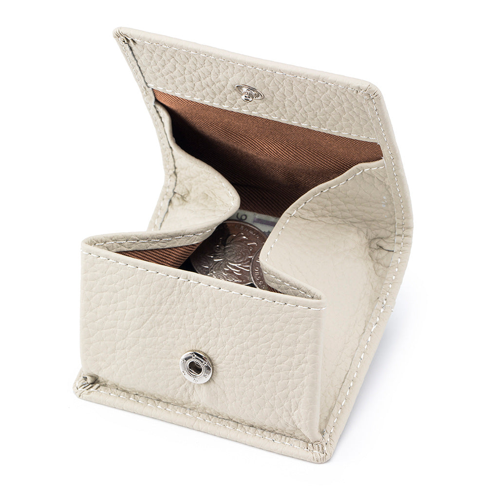 Women's Layer Cowhide Mini For Leather Storage Coin Purses