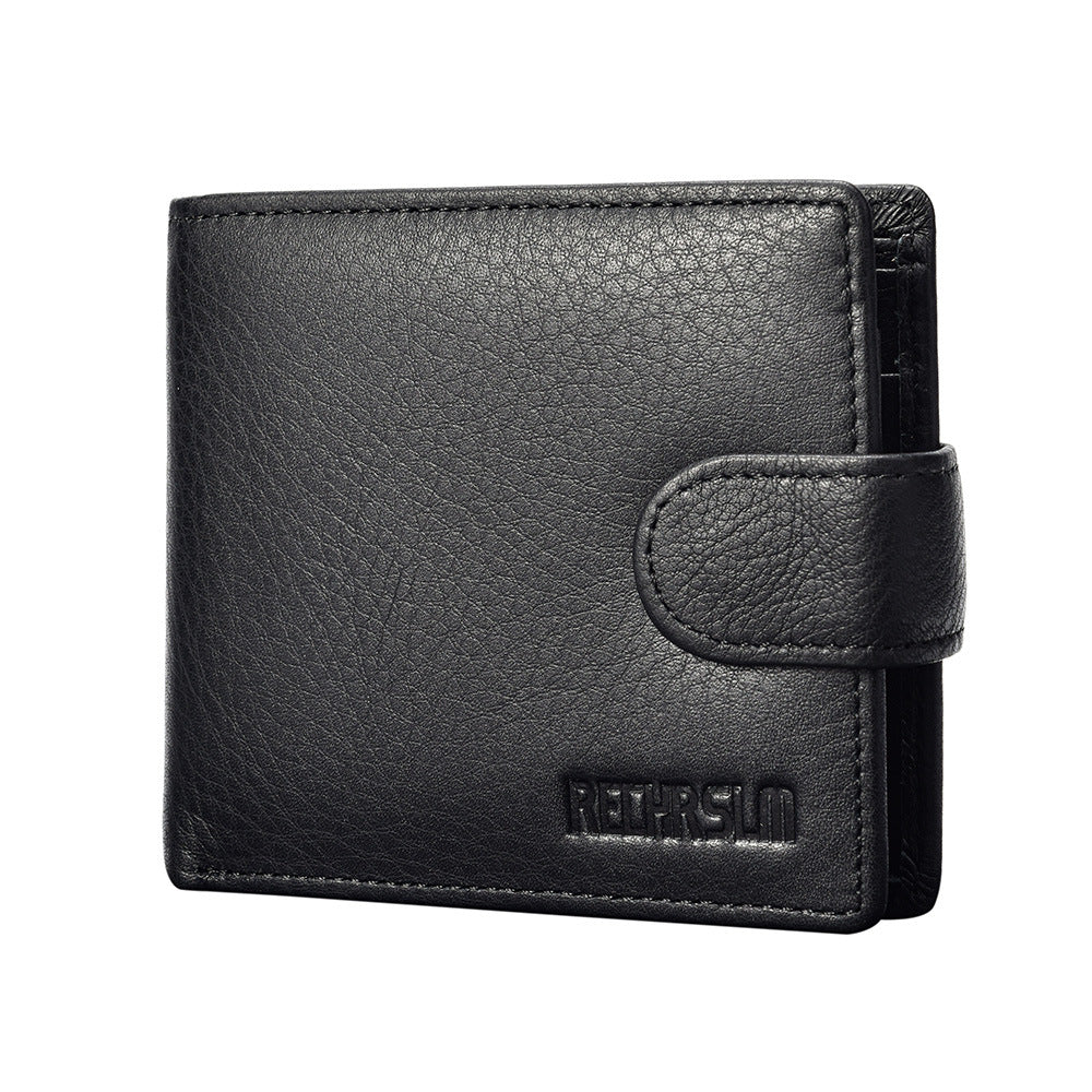 Men's Vintage First Layer Cowhide Leather Coin Purses