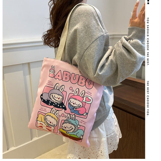 Women's Cartoon Automobiles Curtain Cloth Peripheral Tuition Shoulder Bags
