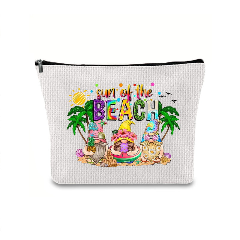 Printing Buggy Large Capacity Simple Zipper Makeup Bag