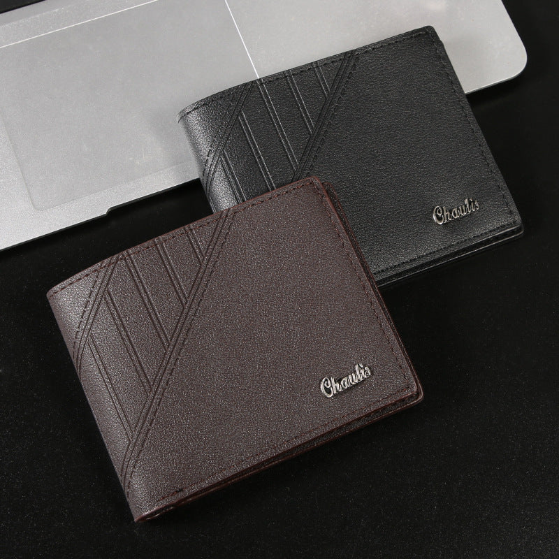 Men's Short Fashion Leisure Multiple Slots Large Men's Wallet