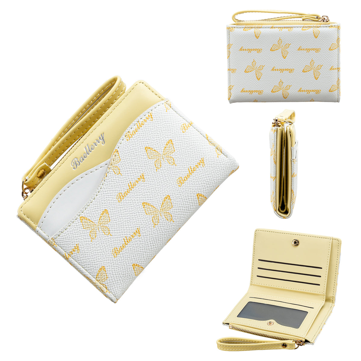 Women's High-grade Short Contrast Color Fashion Butterfly Ladies Wallet