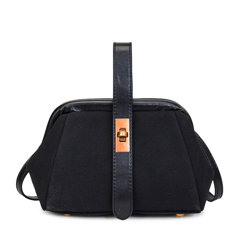 Women's Textured Deerskin Veet Personality Underarm Trendy Women's Shoulder Bag