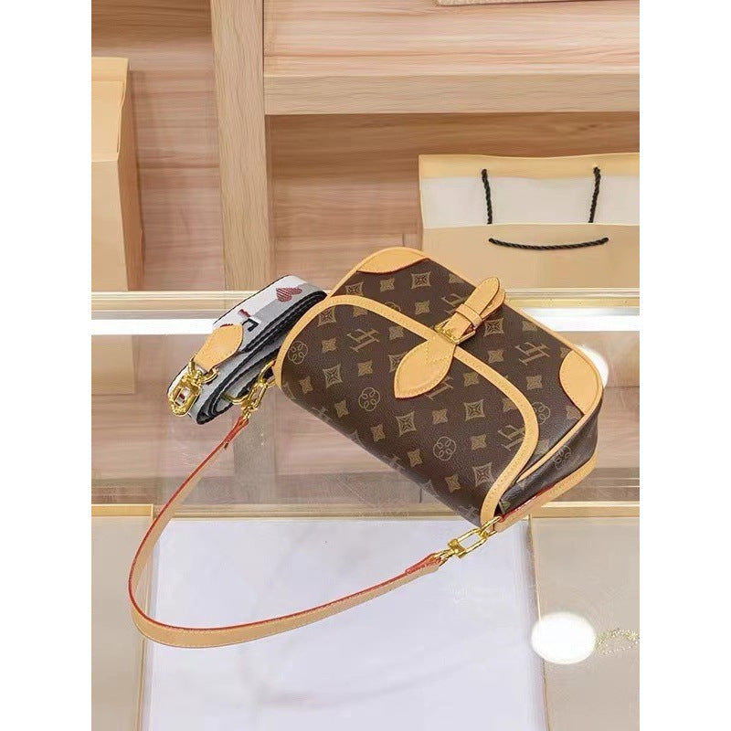Women's Gift Genuine Leather Presbyopic Baguette High Sense Niche Bags