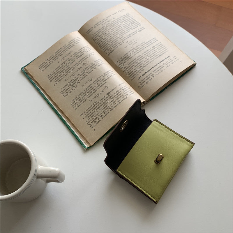 Korean Style Simple Texture Mini Storage Card Holder