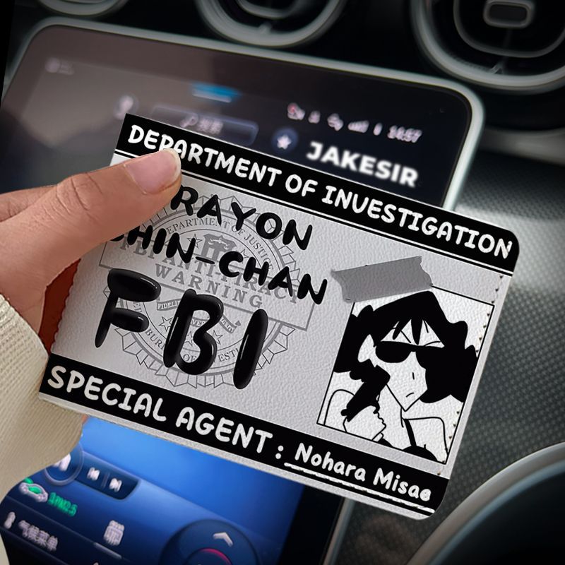 Crayon Funny Driving License Protective Cover Card Holder