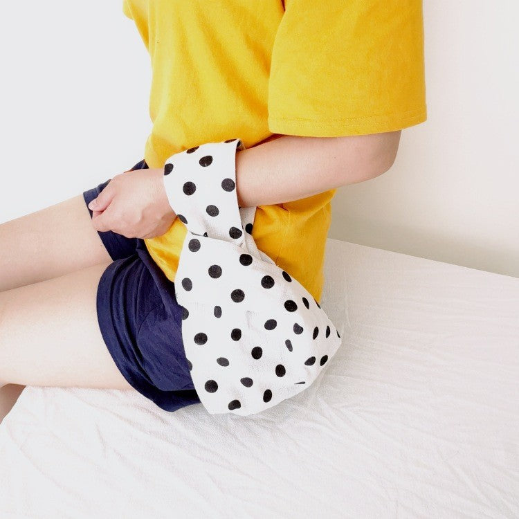 Classy Wrist Cotton Linen Fabric Fresh Handbags