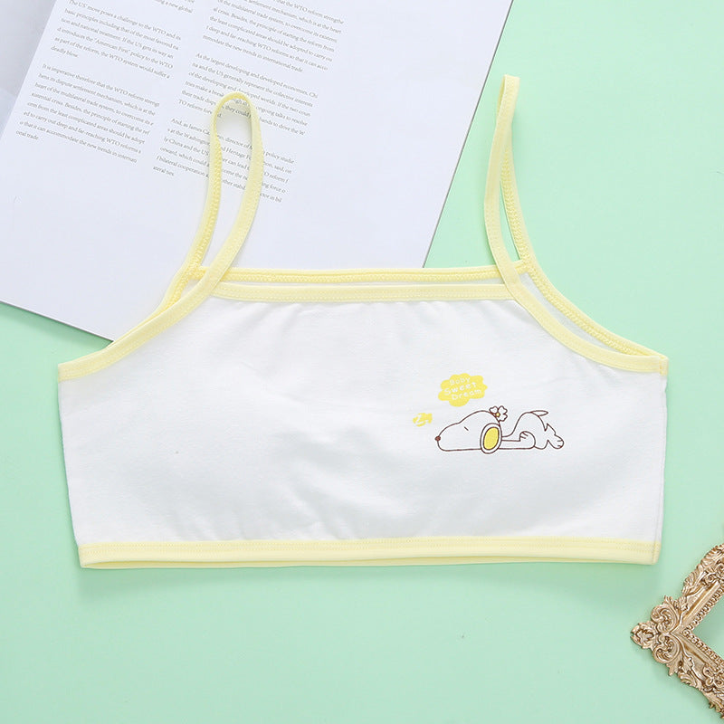 Children's Cotton Underwear Development Period Vest Elementary Tanks Camis